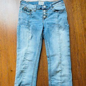 blue straight jeans